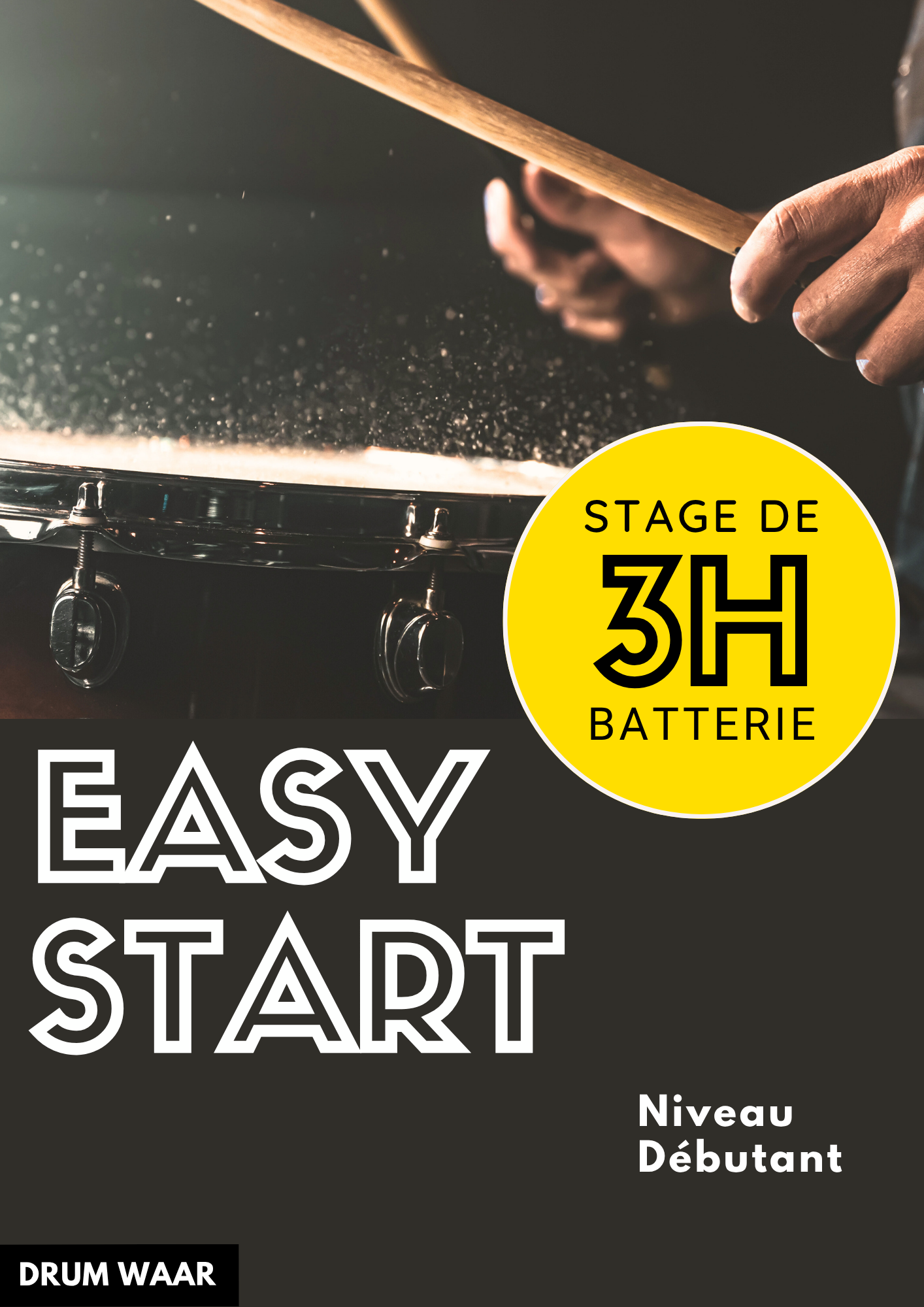 Stage de batterie 3h – EASY START – Niveau Débutant – Image 2