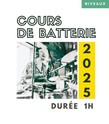 Cours de batterie 1h