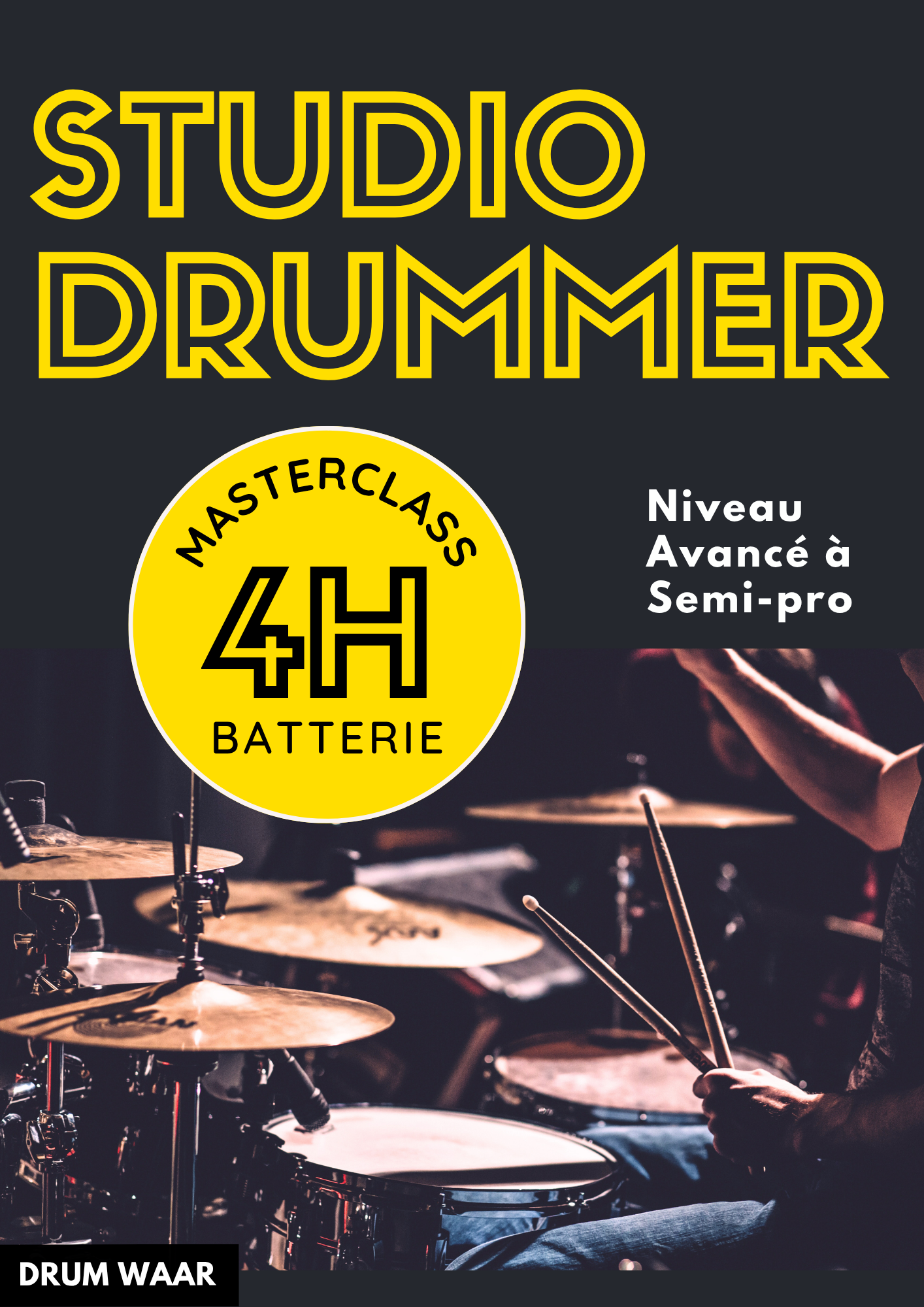 MasterClass Batterie – STUDIO DRUMMER – 4H – Image 2