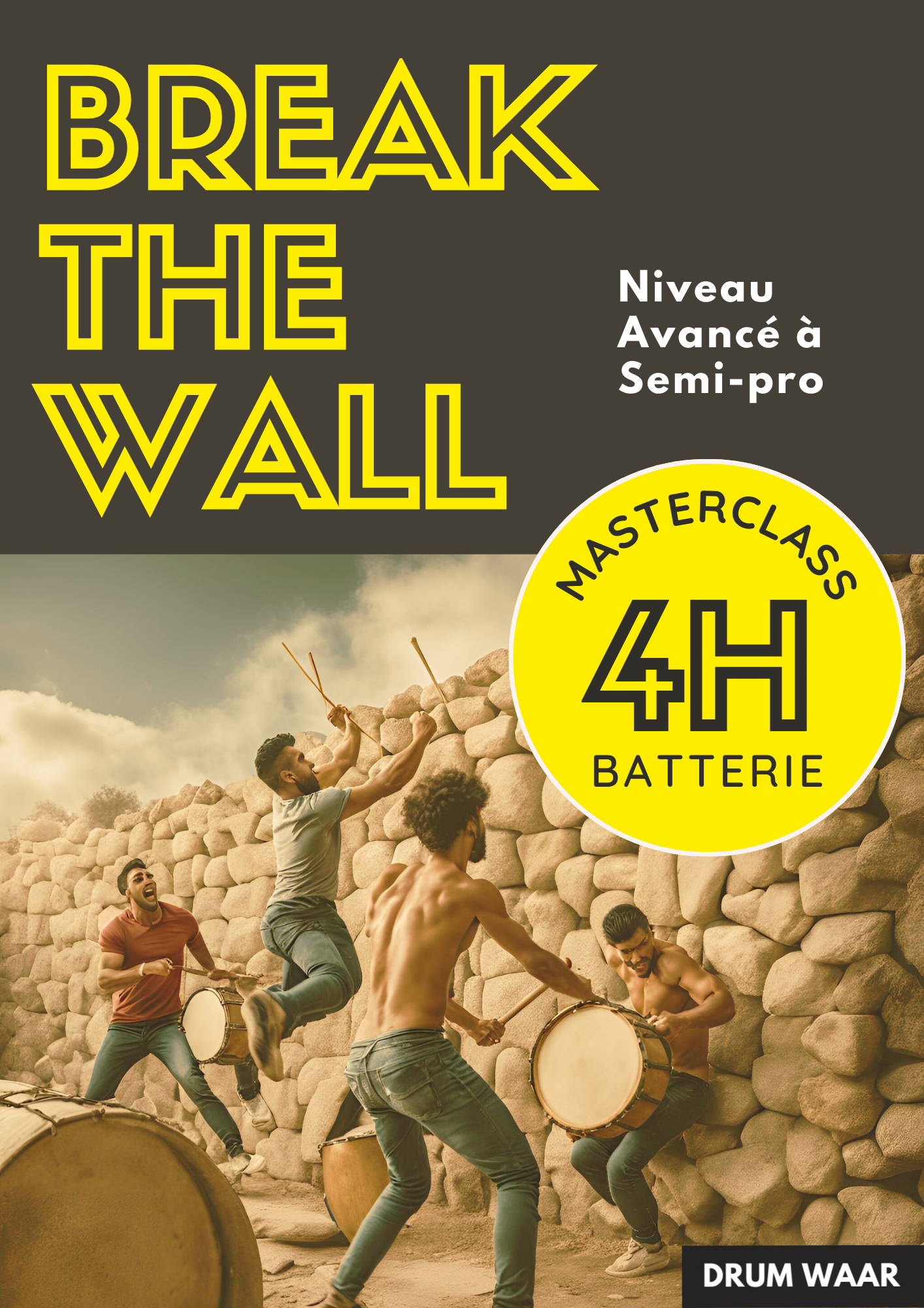 MasterClass Batterie – BREAK THE WALL – 4H – Image 2